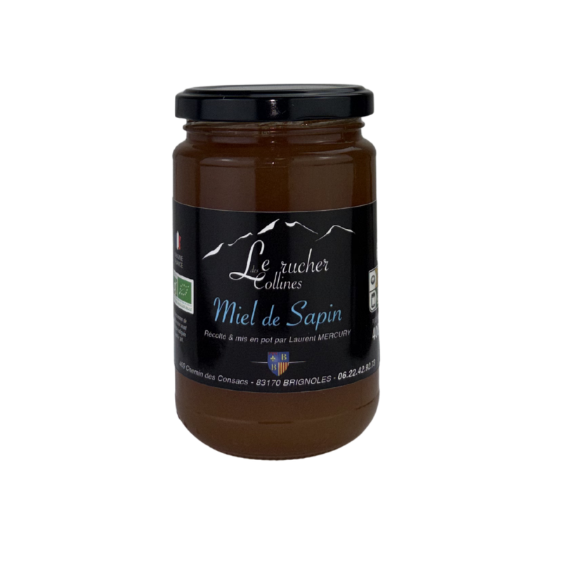 Pot de Miel de sapin bio du Rucher des Collines