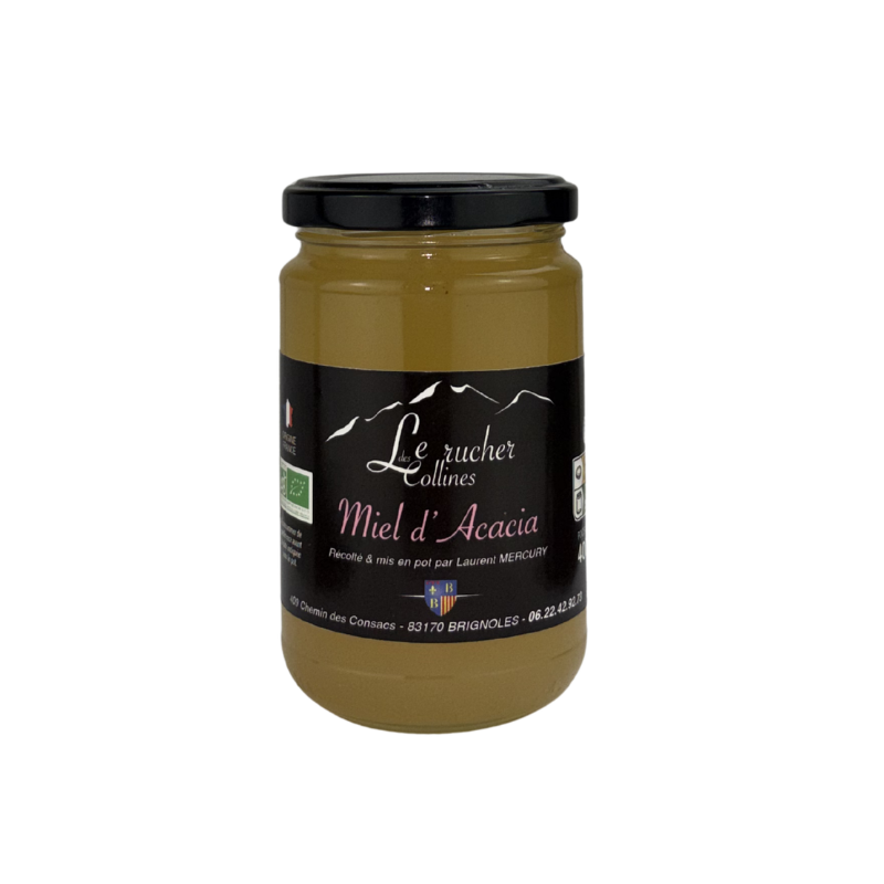 Pot de Miel d’acacia bio du Rucher des Collines
